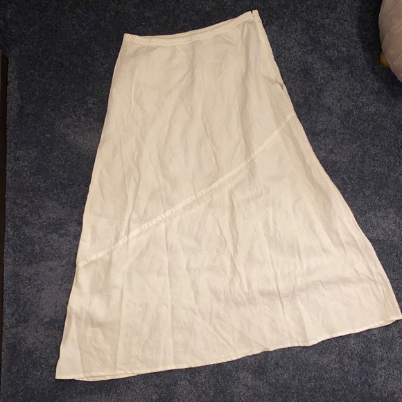Saks Fifth Avenue | 100% Maxi Linen Skirt - Picture 4 of 8